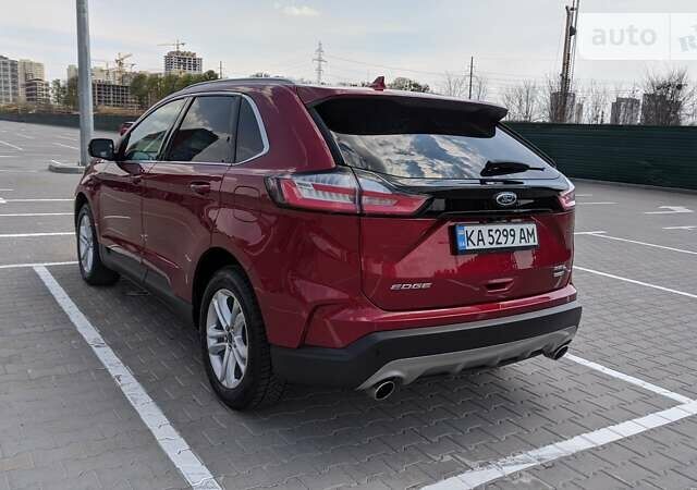 Красный Форд Эдж, объемом двигателя 2 л и пробегом 76 тыс. км за 21900 $, фото 7 на Automoto.ua