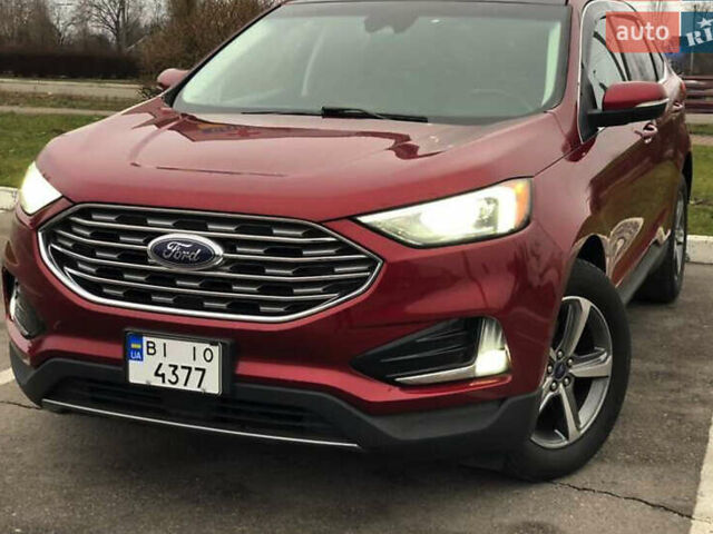 Красный Форд Эдж, объемом двигателя 2 л и пробегом 87 тыс. км за 25500 $, фото 4 на Automoto.ua