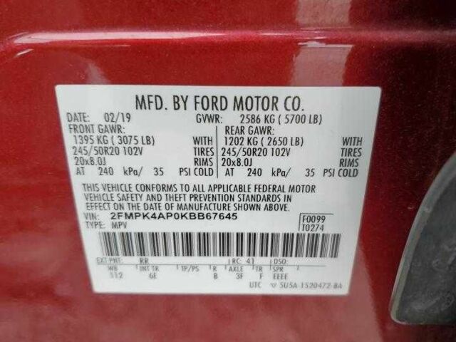 Червоний Форд Едж, об'ємом двигуна 0 л та пробігом 60 тис. км за 13000 $, фото 12 на Automoto.ua