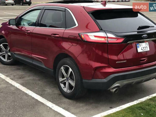 Красный Форд Эдж, объемом двигателя 2 л и пробегом 87 тыс. км за 25500 $, фото 5 на Automoto.ua