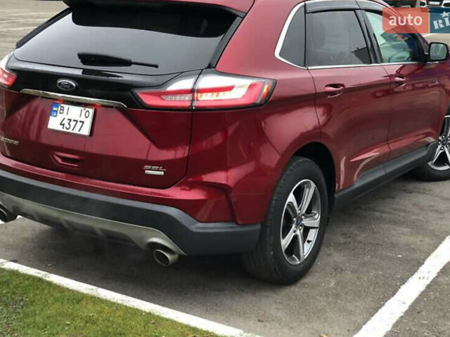 Красный Форд Эдж, объемом двигателя 2 л и пробегом 87 тыс. км за 25500 $, фото 3 на Automoto.ua