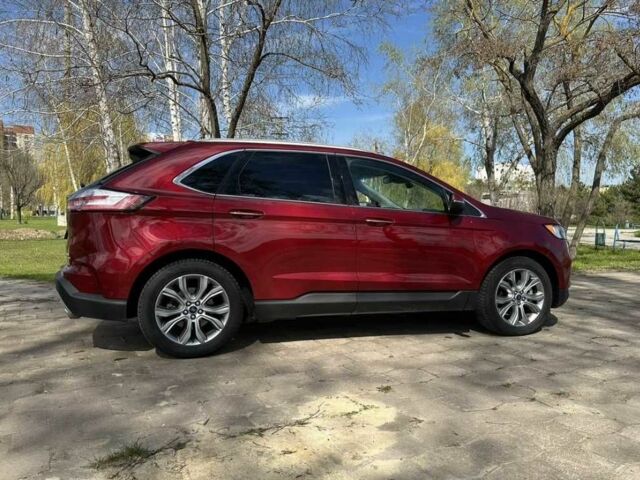 Красный Форд Эдж, объемом двигателя 2 л и пробегом 87 тыс. км за 12300 $, фото 3 на Automoto.ua