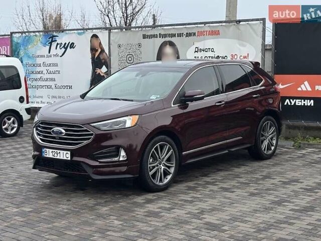 Красный Форд Эдж, объемом двигателя 2 л и пробегом 50 тыс. км за 19900 $, фото 3 на Automoto.ua