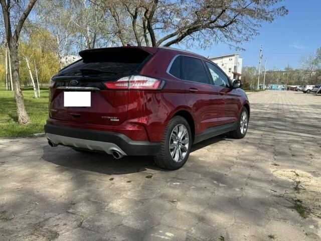 Красный Форд Эдж, объемом двигателя 2 л и пробегом 87 тыс. км за 12300 $, фото 5 на Automoto.ua