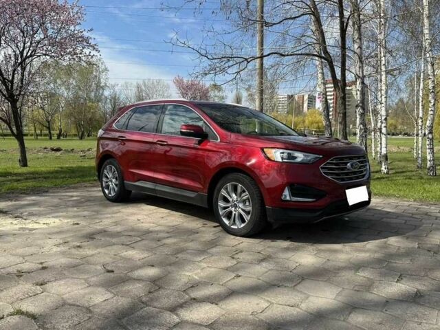 Красный Форд Эдж, объемом двигателя 2 л и пробегом 87 тыс. км за 12300 $, фото 1 на Automoto.ua