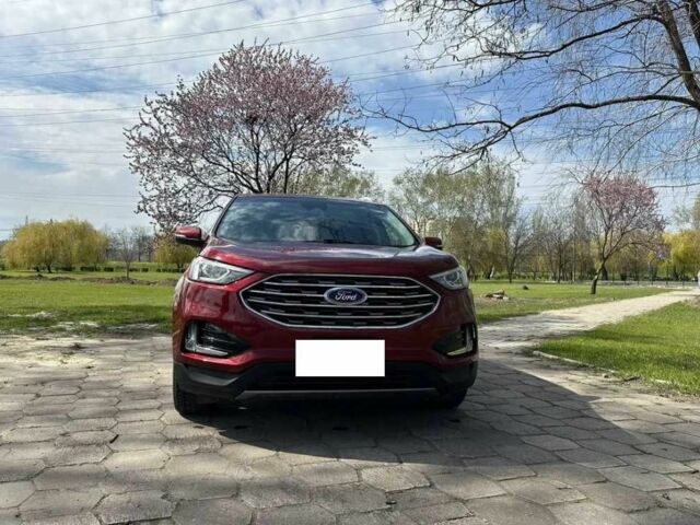 Красный Форд Эдж, объемом двигателя 2 л и пробегом 87 тыс. км за 12300 $, фото 2 на Automoto.ua