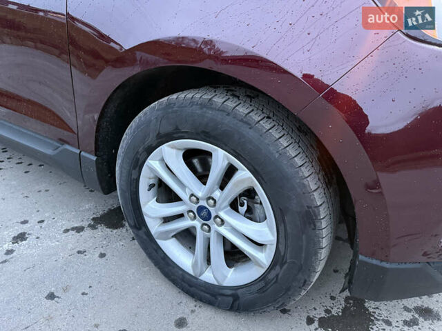 Красный Форд Эдж, объемом двигателя 2 л и пробегом 193 тыс. км за 16500 $, фото 15 на Automoto.ua