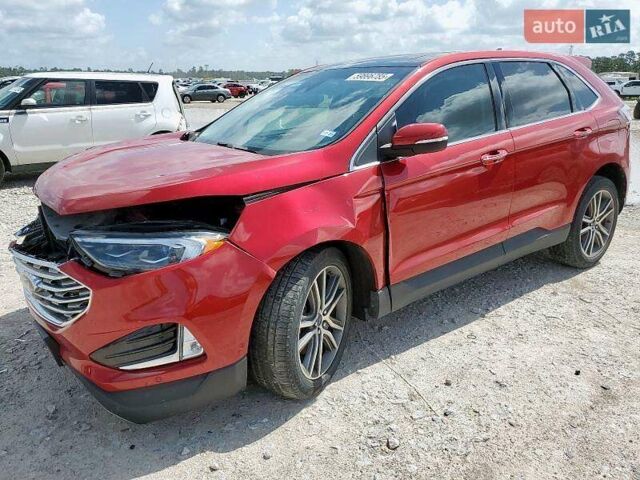 Красный Форд Эдж, объемом двигателя 2 л и пробегом 72 тыс. км за 10500 $, фото 7 на Automoto.ua