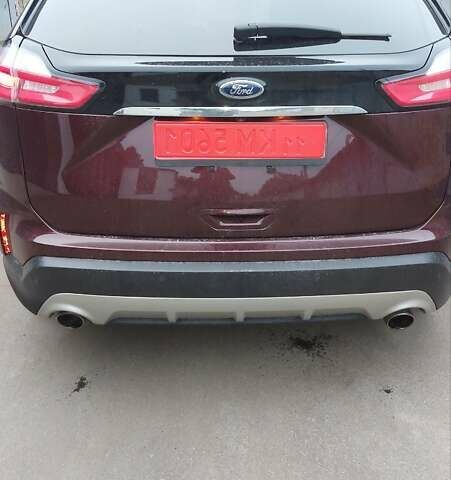 Красный Форд Эдж, объемом двигателя 2 л и пробегом 123 тыс. км за 21700 $, фото 6 на Automoto.ua