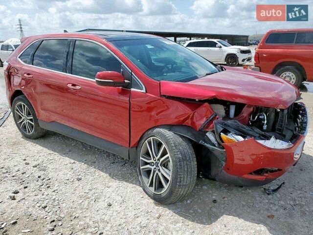 Красный Форд Эдж, объемом двигателя 2 л и пробегом 72 тыс. км за 10500 $, фото 4 на Automoto.ua