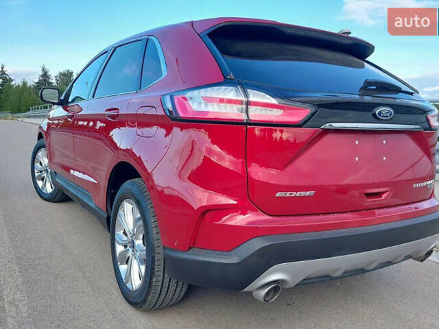 Красный Форд Эдж, объемом двигателя 2 л и пробегом 56 тыс. км за 16500 $, фото 1 на Automoto.ua