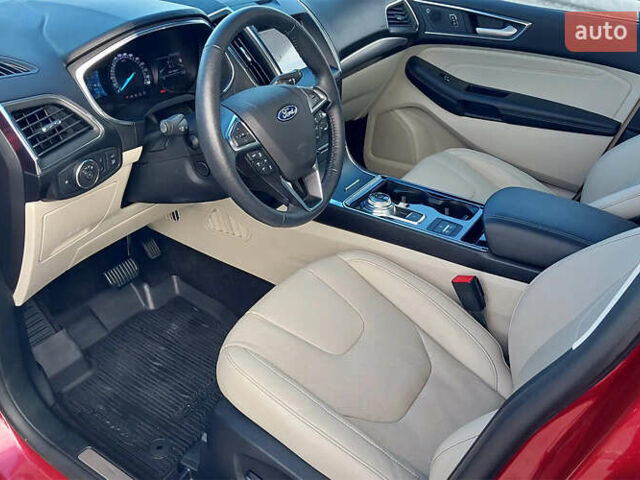 Красный Форд Эдж, объемом двигателя 2 л и пробегом 56 тыс. км за 16500 $, фото 3 на Automoto.ua