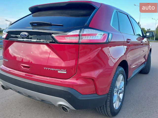 Красный Форд Эдж, объемом двигателя 2 л и пробегом 56 тыс. км за 16500 $, фото 2 на Automoto.ua