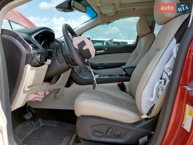 Красный Форд Эдж, объемом двигателя 2 л и пробегом 72 тыс. км за 10500 $, фото 15 на Automoto.ua