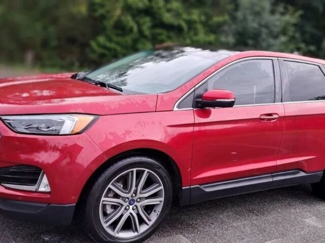 Красный Форд Эдж, объемом двигателя 2 л и пробегом 95 тыс. км за 13200 $, фото 1 на Automoto.ua