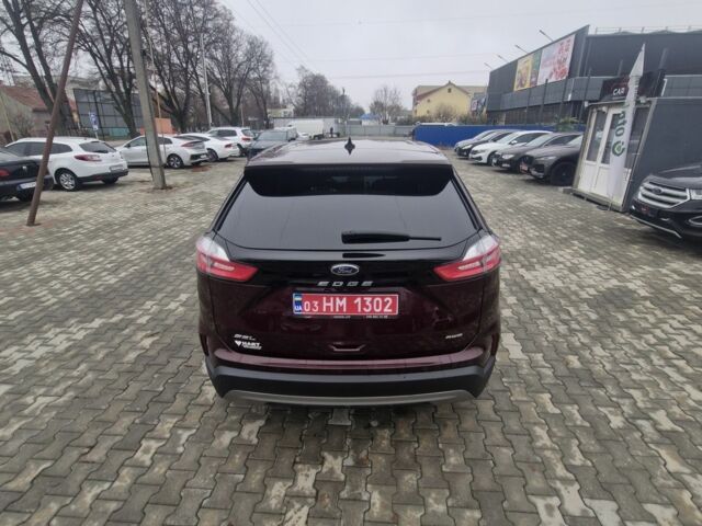 Красный Форд Эдж, объемом двигателя 2 л и пробегом 141 тыс. км за 19300 $, фото 7 на Automoto.ua