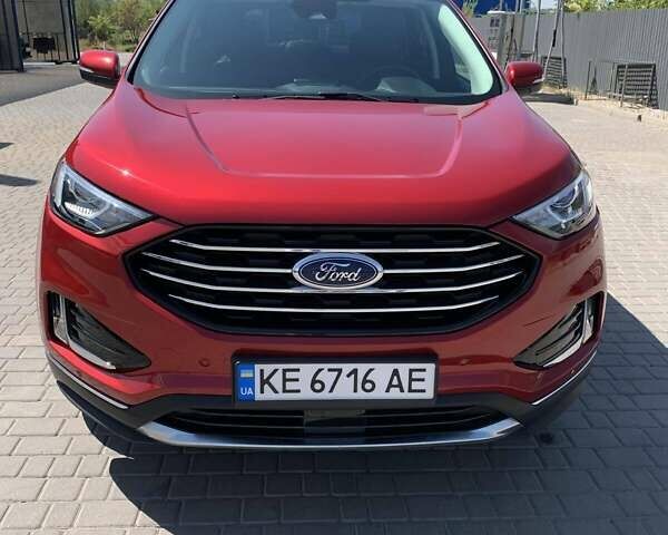 Красный Форд Эдж, объемом двигателя 2 л и пробегом 53 тыс. км за 26900 $, фото 1 на Automoto.ua