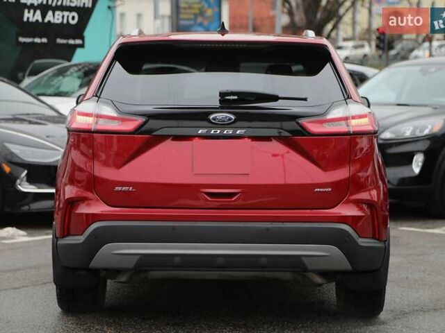 Красный Форд Эдж, объемом двигателя 2 л и пробегом 34 тыс. км за 23500 $, фото 4 на Automoto.ua