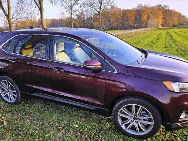 Красный Форд Эдж, объемом двигателя 2 л и пробегом 74 тыс. км за 14400 $, фото 4 на Automoto.ua