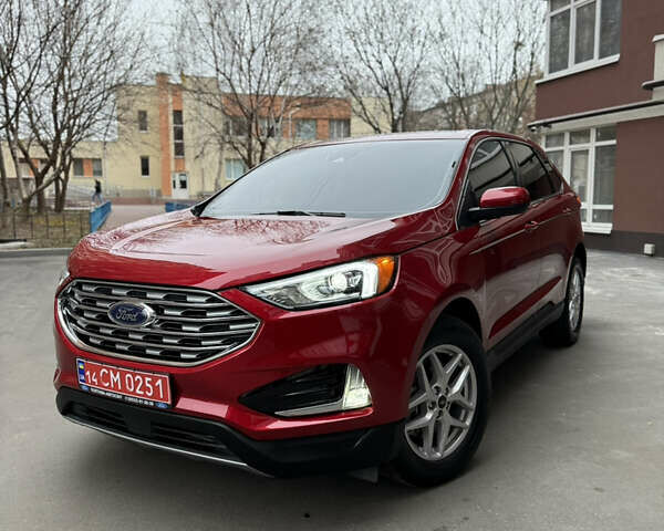 Красный Форд Эдж, объемом двигателя 2 л и пробегом 16 тыс. км за 24000 $, фото 1 на Automoto.ua