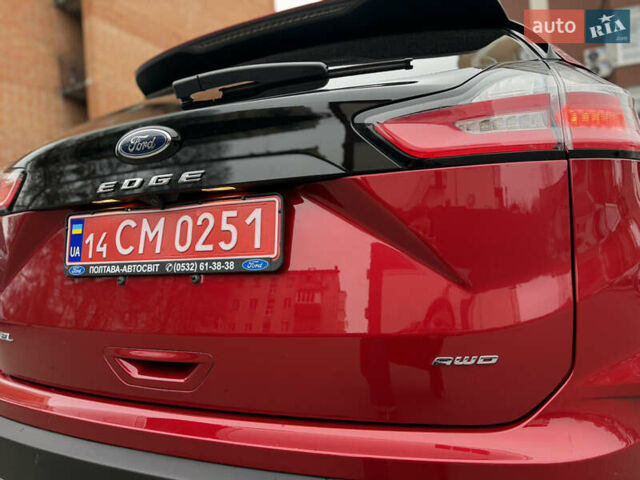 Красный Форд Эдж, объемом двигателя 2 л и пробегом 16 тыс. км за 24000 $, фото 31 на Automoto.ua