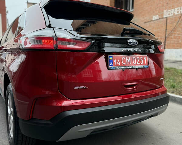 Красный Форд Эдж, объемом двигателя 2 л и пробегом 16 тыс. км за 24000 $, фото 7 на Automoto.ua