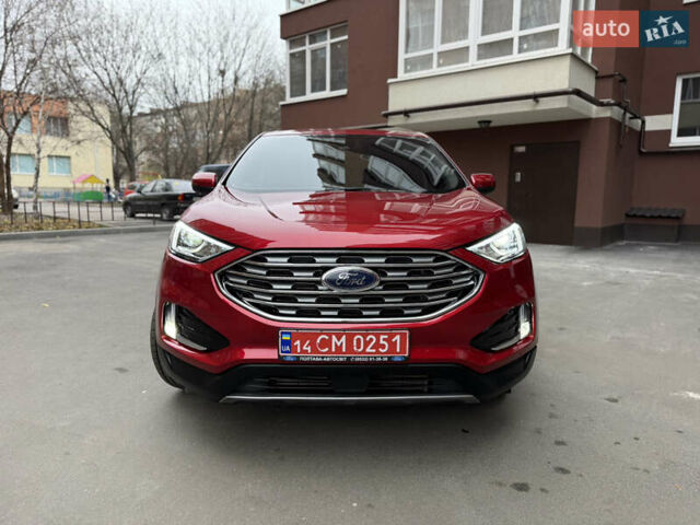 Красный Форд Эдж, объемом двигателя 2 л и пробегом 16 тыс. км за 24000 $, фото 2 на Automoto.ua