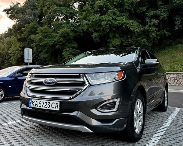 Серый Форд Эдж, объемом двигателя 2 л и пробегом 53 тыс. км за 20500 $, фото 1 на Automoto.ua