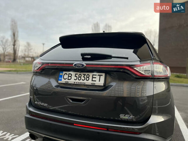 Серый Форд Эдж, объемом двигателя 2 л и пробегом 167 тыс. км за 15300 $, фото 10 на Automoto.ua