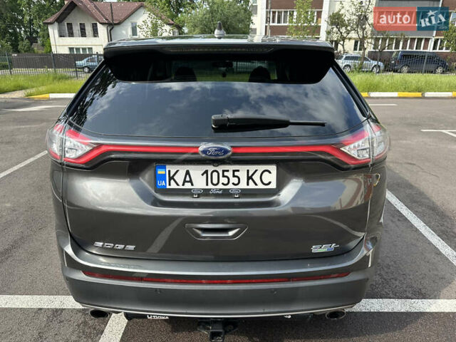 Серый Форд Эдж, объемом двигателя 2 л и пробегом 161 тыс. км за 13900 $, фото 7 на Automoto.ua