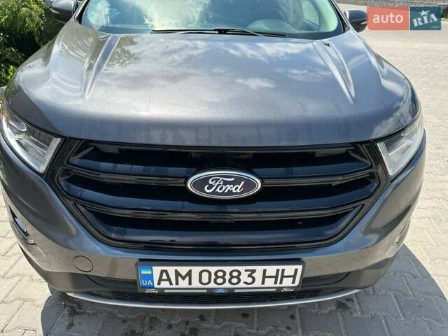 Серый Форд Эдж, объемом двигателя 2 л и пробегом 160 тыс. км за 15500 $, фото 7 на Automoto.ua