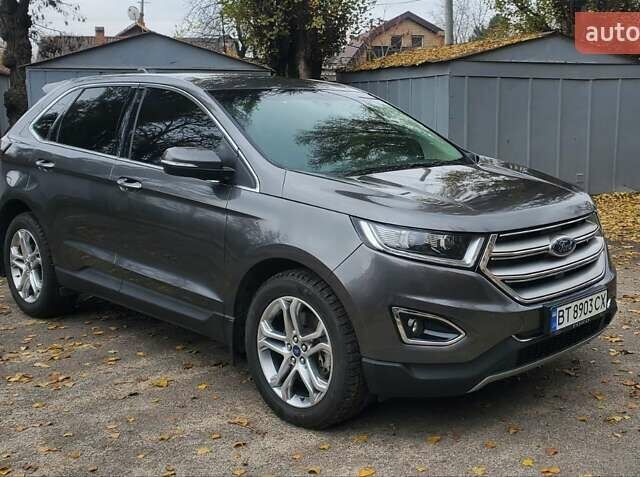 Серый Форд Эдж, объемом двигателя 2 л и пробегом 139 тыс. км за 19000 $, фото 1 на Automoto.ua