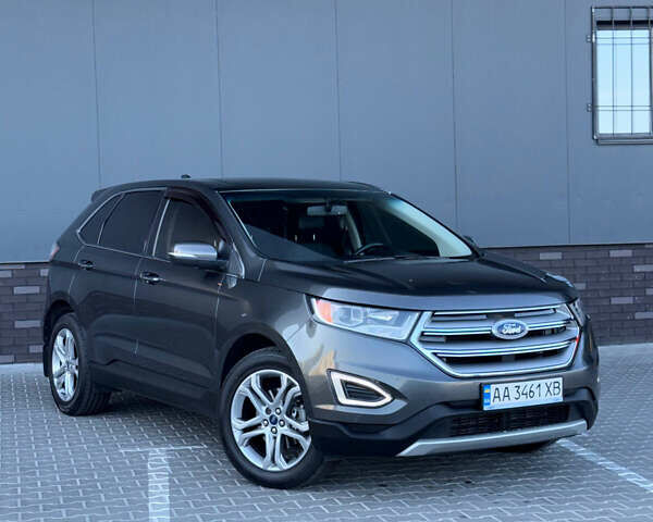 Серый Форд Эдж, объемом двигателя 2 л и пробегом 101 тыс. км за 16700 $, фото 6 на Automoto.ua