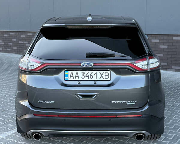 Серый Форд Эдж, объемом двигателя 2 л и пробегом 101 тыс. км за 16700 $, фото 14 на Automoto.ua