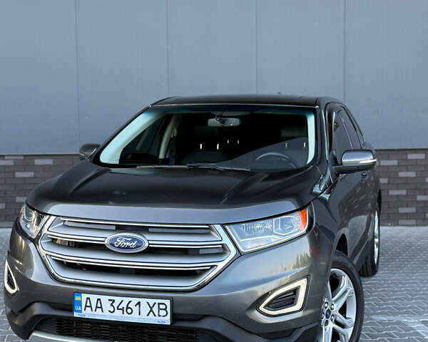 Серый Форд Эдж, объемом двигателя 2 л и пробегом 101 тыс. км за 16700 $, фото 10 на Automoto.ua