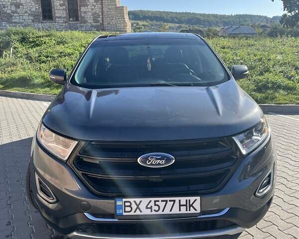 Серый Форд Эдж, объемом двигателя 2 л и пробегом 129 тыс. км за 18300 $, фото 1 на Automoto.ua