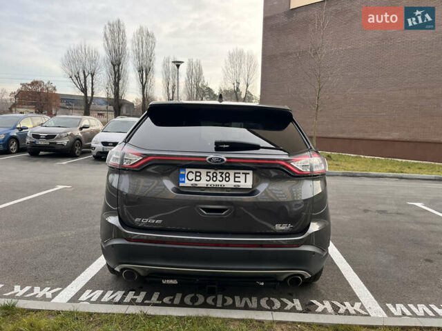 Серый Форд Эдж, объемом двигателя 2 л и пробегом 167 тыс. км за 15300 $, фото 8 на Automoto.ua