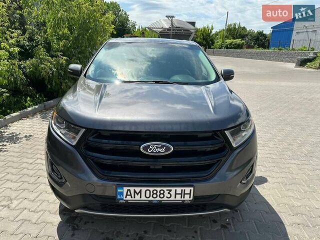 Серый Форд Эдж, объемом двигателя 2 л и пробегом 160 тыс. км за 15500 $, фото 8 на Automoto.ua