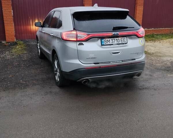 Серый Форд Эдж, объемом двигателя 2 л и пробегом 122 тыс. км за 16200 $, фото 4 на Automoto.ua