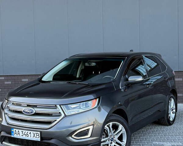 Серый Форд Эдж, объемом двигателя 2 л и пробегом 101 тыс. км за 16700 $, фото 2 на Automoto.ua