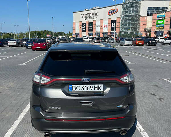 Серый Форд Эдж, объемом двигателя 2 л и пробегом 212 тыс. км за 16500 $, фото 7 на Automoto.ua