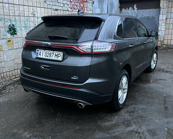 Серый Форд Эдж, объемом двигателя 2 л и пробегом 118 тыс. км за 17900 $, фото 4 на Automoto.ua