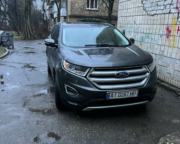 Серый Форд Эдж, объемом двигателя 2 л и пробегом 118 тыс. км за 17900 $, фото 2 на Automoto.ua