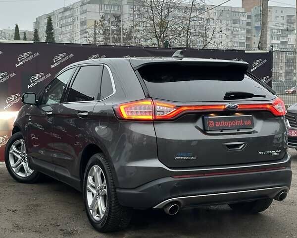 Серый Форд Эдж, объемом двигателя 2 л и пробегом 109 тыс. км за 21000 $, фото 10 на Automoto.ua