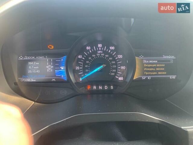 Серый Форд Эдж, объемом двигателя 2 л и пробегом 70 тыс. км за 17500 $, фото 6 на Automoto.ua