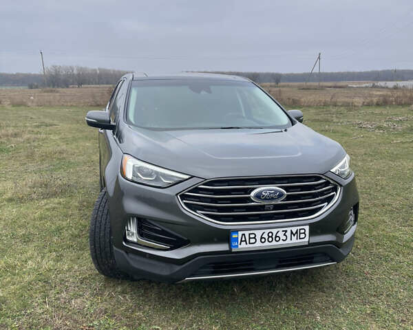 Серый Форд Эдж, объемом двигателя 2 л и пробегом 93 тыс. км за 19600 $, фото 1 на Automoto.ua