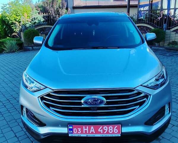 Серый Форд Эдж, объемом двигателя 2 л и пробегом 121 тыс. км за 19900 $, фото 5 на Automoto.ua