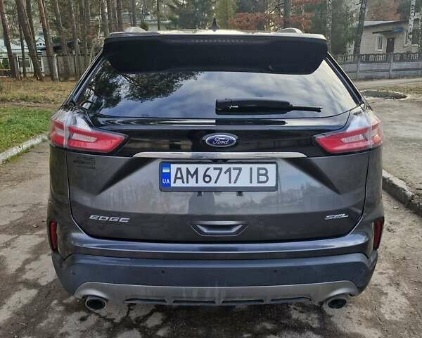 Серый Форд Эдж, объемом двигателя 2 л и пробегом 98 тыс. км за 17800 $, фото 4 на Automoto.ua