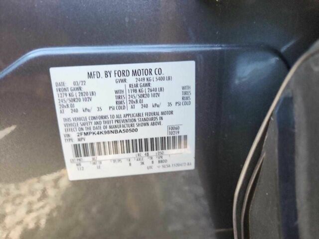 Сірий Форд Едж, об'ємом двигуна 2 л та пробігом 20 тис. км за 5000 $, фото 11 на Automoto.ua