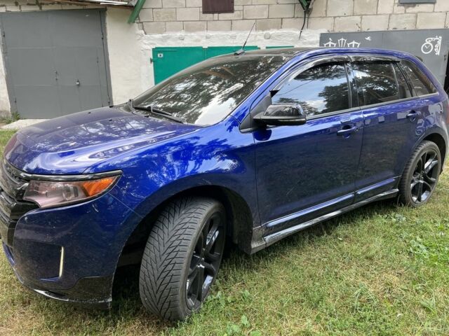 Синий Форд Эдж, объемом двигателя 3.7 л и пробегом 315 тыс. км за 14700 $, фото 1 на Automoto.ua